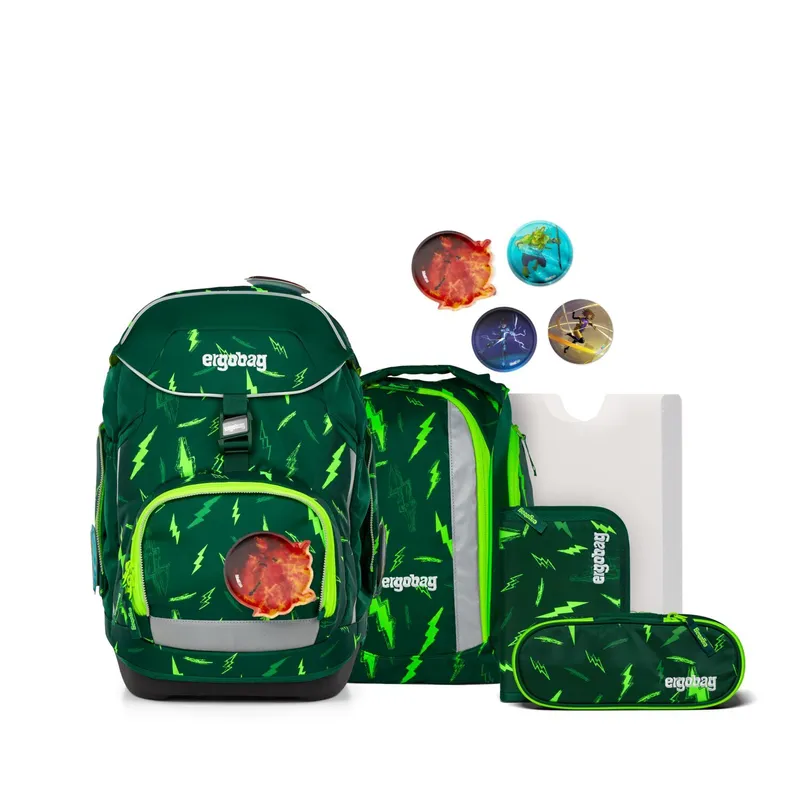 Ergobag Ergobag pack COLOUR FLASH Edition Schulranzen, 6-teiliges Set, Bärtastisch, Multicolored, – Produktbild 1 von 1