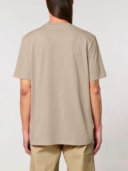 Human Family Human Family Bio Unisex Rundhals T-Shirt "Mountain Silhouette", Sand, – Produktbild 3 von 3