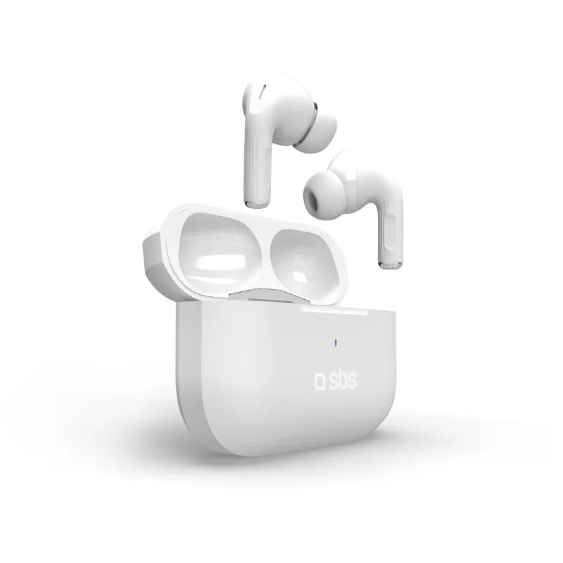 SBS SBS Für kabellose Aufladung geeignete TSW-Ohrhörer, weiß In-Ear Kopfhörer – Produktbild 1 von 1