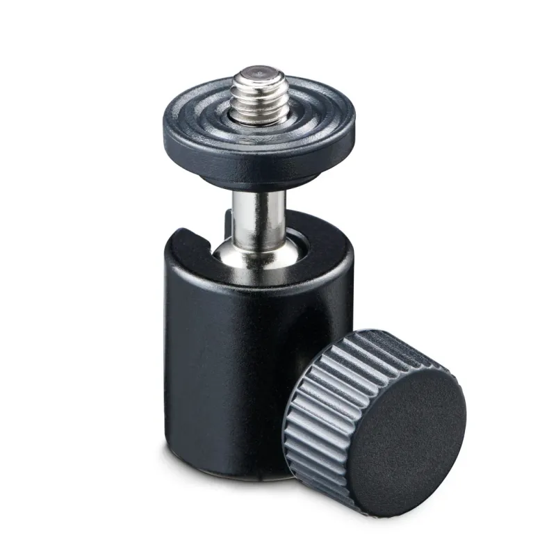 Hama Hama Kugelkopf für Stative, 38 mm Höhe, für 1/4" Gewinde, Ø 20 mm, Schwarz, – Produktbild 3 von 5