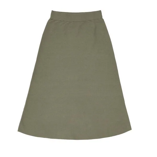 FUB FUB Gestickter Rock "Skirt" in A-Linie, Sage (salbei), – Produktbild 1 von 3