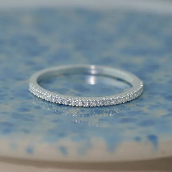 BELLYBIRD Jewellery BELLYBIRD Jewellery Ring - Bandring Zirkonia, Silber, – Produktbild 1 von 5