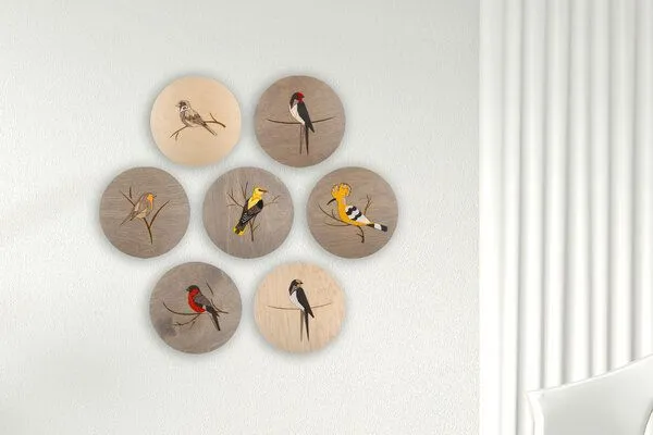 BeWooden BeWooden Holzbild Wanddekoration – Wiedehopf – Produktbild 4 von 4