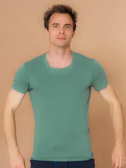 nice to meet me nice to meet me Herren vegan Sport Top Tencel Matcha – Produktbild 1 von 1