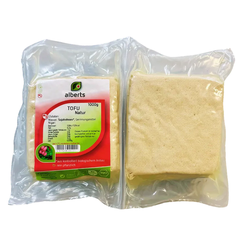 Alberts Tofu Natur, BIO, 1kg – Produktbild 1 von 1