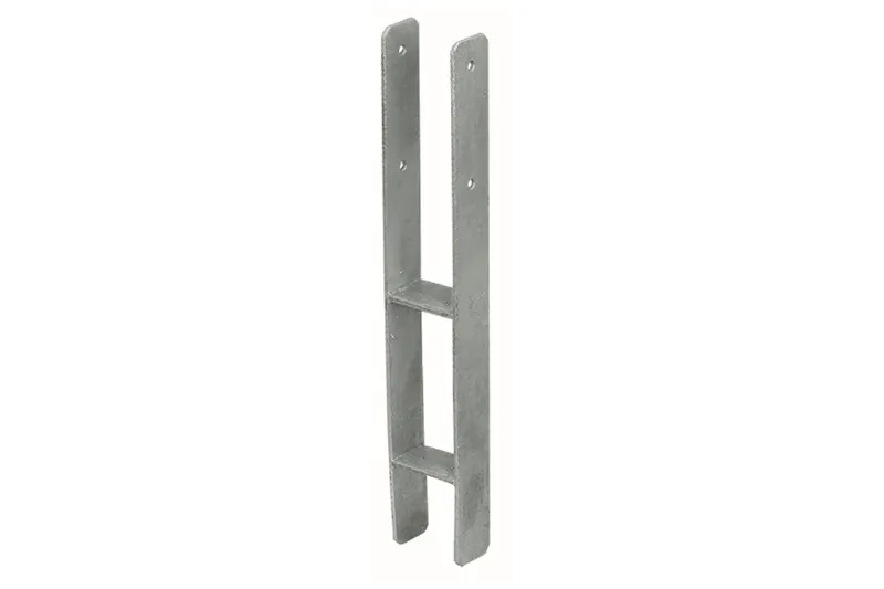 woodstore24 H-Pfostenträger 111 x 600 mm inklusive Befestigungsmaterial, passsend für den Pfosten der Zaunserie Douglasie Premium – Produktbild 1 von 1