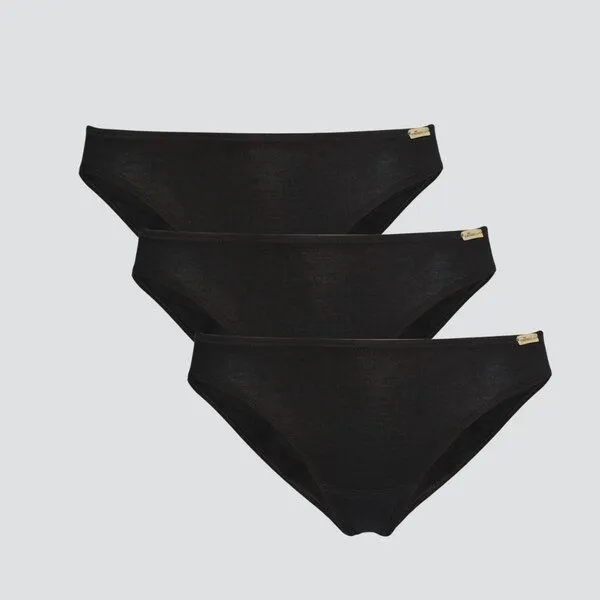comazo|earth comazo|earth Fairtrade Jazz-Pants, 3er Pack | GOTS zertifiziert, Schwarz, – Produktbild 1 von 4