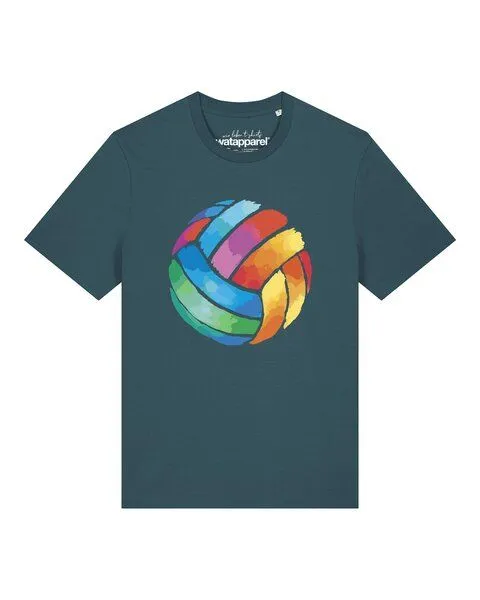 watapparel watapparel T-Shirt Unisex Volleyball in Watercolor, Stargazer, – Produktbild 1 von 3