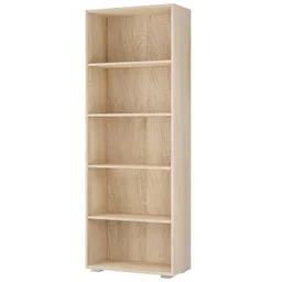 Casaria® Bücherregal Vela Eiche 5 Fächer – Produktbild 1 von 1