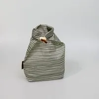 Kumanu von Natur aus gut Kumanu - von Natur aus gut Bienenwachs-Snackbeutel "Pausenpaul" | 28x22cm | aus Bio-Bienenwachstuch, Streifen, – Produktbild 1 von 1