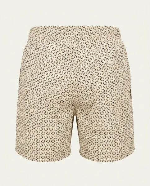 saved lab SL-205 Swimshort Monogramm Ecru – Produktbild 2 von 4