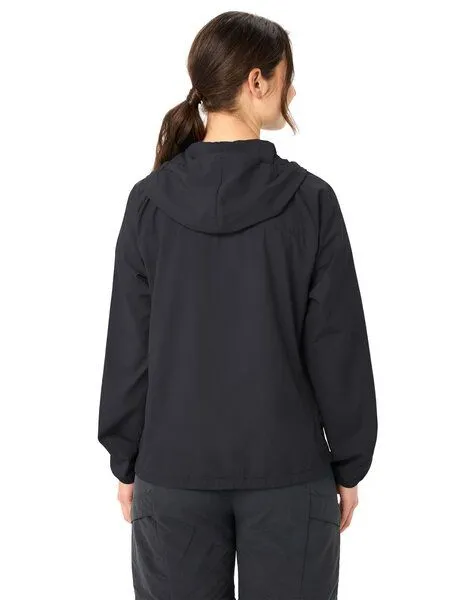 Vaude VAUDE Damen Windjacke "Neyland II" mit weitenregulierbarer Kapuze, phantom black, Gr. 36 – Produktbild 7 von 7