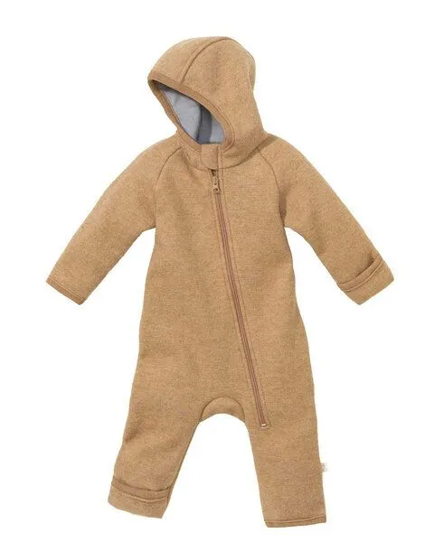 Disana Disana Baby Walk Zipp Overall kbT-Merinowolle, Karamel, – Produktbild 1 von 1