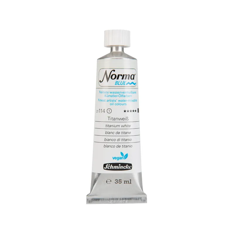 Schmincke Schmincke Norma BLUE Künstler-Ölfarbe Titanweiß, Titanweiß, – Produktbild 1 von 1