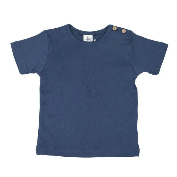 Leela Cotton Leela Cotton Kinder T-Shirt Bio Baumwolle, Indigo, – Produktbild 1 von 2