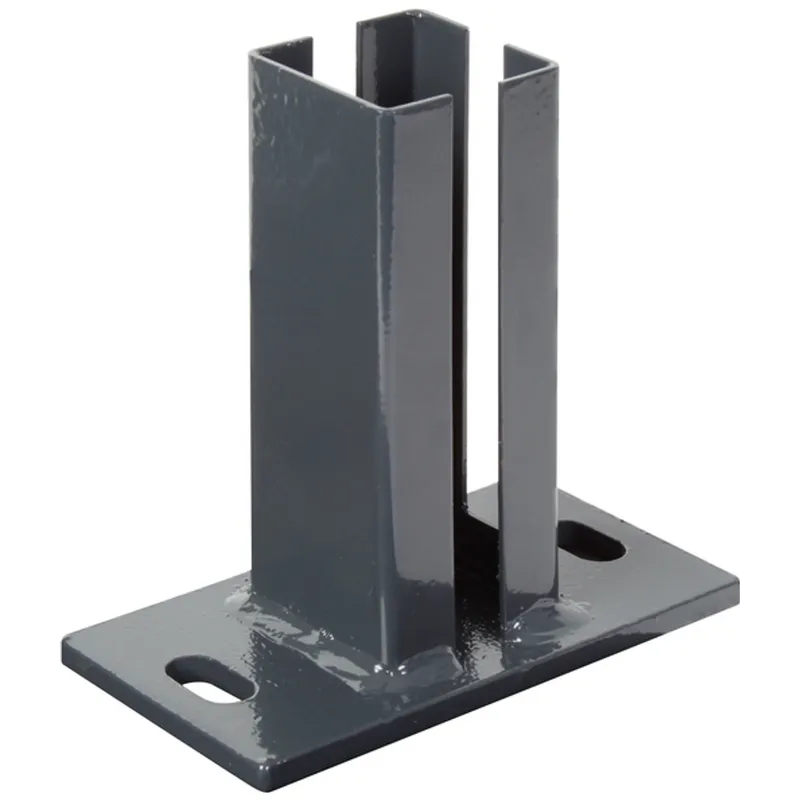 Alberts ALBERTS Pfostenträger für Eckpfosten Doppelstab-Gittermatten, anth, z.Aufschraub.f.60x60mm – Produktbild 1 von 1