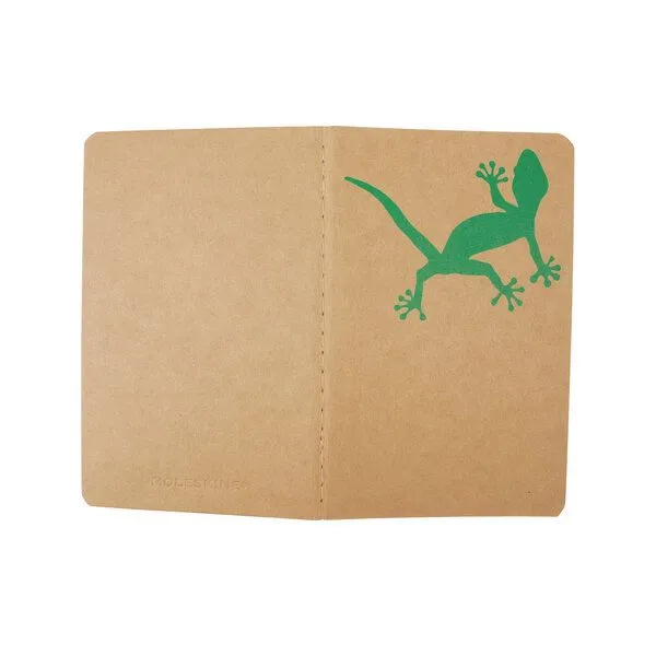 HANDGEDRUCKT HANDGEDRUCKT "Gecko" NOTIZHEFT DIN A6 liniert – Produktbild 4 von 4