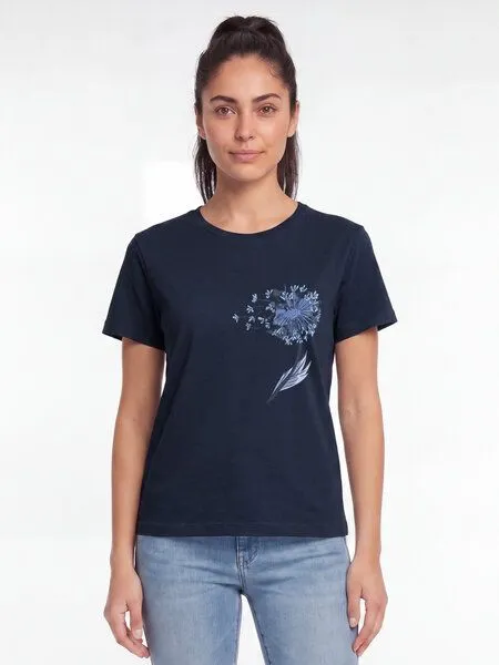 watapparel watapparel T-Shirt Frauen Dandelion, French navy, – Produktbild 2 von 2