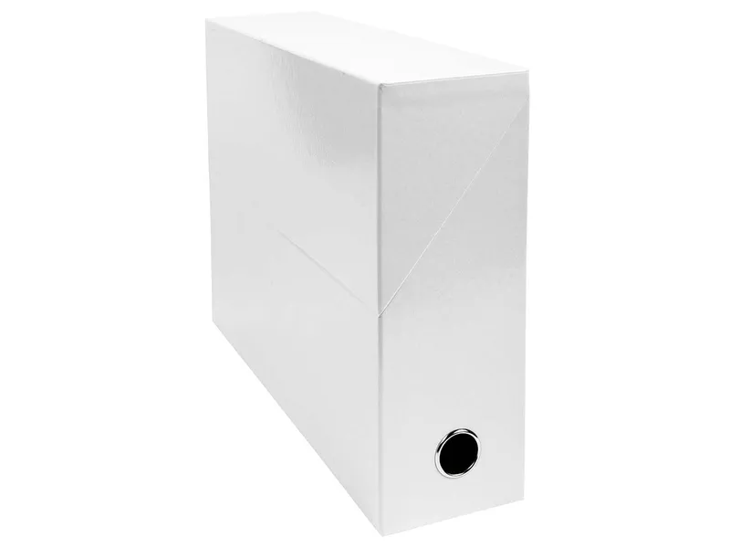 Exacompta 5 Exacompta Archivboxen "Iderama", Griffloch, DIN A4, RB 90 mm, Weiß, – Produktbild 1 von 1