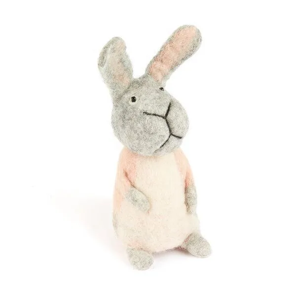 short'n'pietz short'n'pietz Handgefilzter Hase aus reiner Schafwolle als Eierwärmer – Produktbild 2 von 3