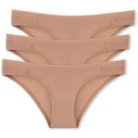 ORGANICATION ORGANICATION KAMILLA | Slip aus Bio-Baumwolle und TENCEL Modal im 3er-Pack, Beige, – Produktbild 1 von 1