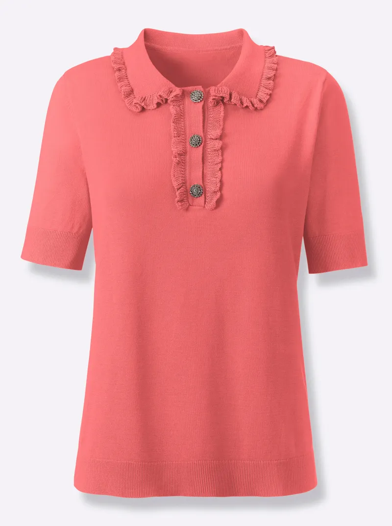 Witt Polopullover koralle, Koralle, – Produktbild 1 von 2