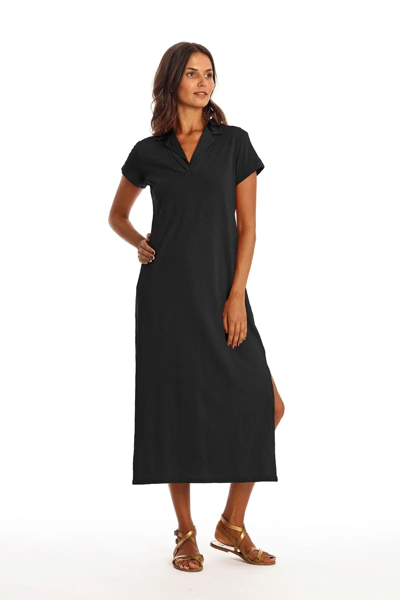 RAVENS VIEW IBIZA RAVENS VIEW IBIZA Damen vegan Kleid Alexa Schwarz, Schwarz, – Produktbild 1 von 1