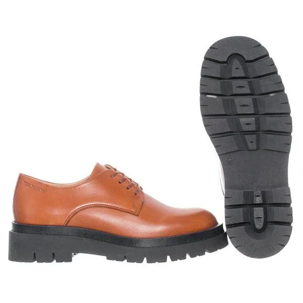 Ten Points Ten Points Schnürschuhe Margaret, Cognac (braun), – Produktbild 3 von 4