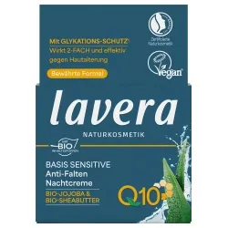 lavera lavera Anti-Falten-Nachtcreme basis sensitiv mit Q10 – Produktbild 2 von 3