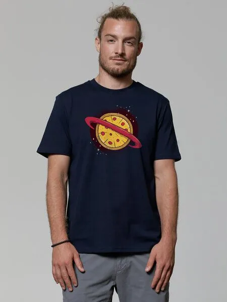 watapparel watapparel T-Shirt Unisex Pizza Planet, French navy, – Produktbild 2 von 3