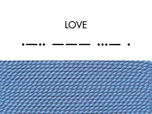 renna deluxe renna deluxe Morse-Code Armband aus Sterling Silber, Blau, – Produktbild 7 von 8