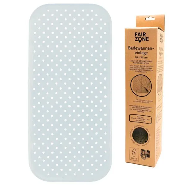 Fair Zone Fair Zone Badematte 76x34 cm - Wanneneinlage, Hellblau, – Produktbild 1 von 4
