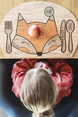 Clarissakork Clarissakork Kinder Tischset Dreaming Fox – Produktbild 1 von 1