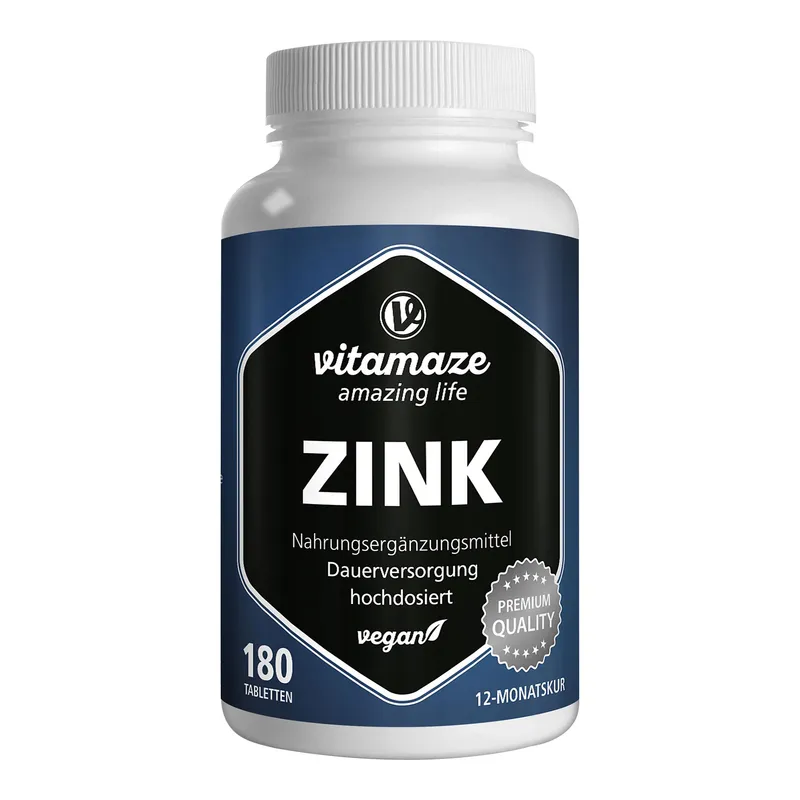 vitamaze Vitamaze Zink 25 mg hochdosiert vegane Tabletten – Produktbild 1 von 1