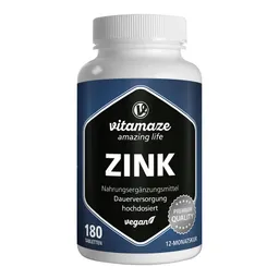 vitamaze Vitamaze Zink 25 mg hochdosiert vegane Tabletten – Produktbild 1 von 1