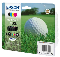 Epson Epson 4er Set Tintenpatronen T3476/ 34XL schwarz, cyan, magenta, gelb – Produktbild 1 von 1