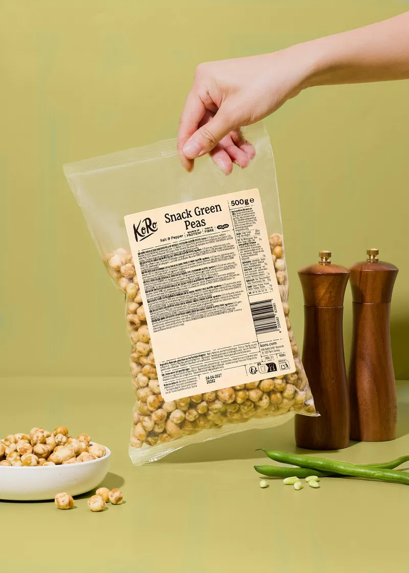 KoRo Snack Erbsen mit Salz und Pfeffer | 500 g – Produktbild 3 von 5