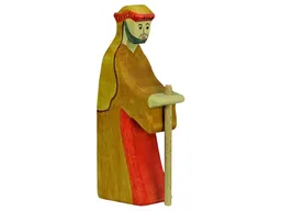 Holztiger Holztiger Holzfigur "Hirte mit Stab 2" 5,5 x 2,3 x 15 cm – Produktbild 1 von 1