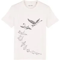 LIGARTI LIGARTI T-shirt - Origami Schwan, Cremeweiß, – Produktbild 2 von 5