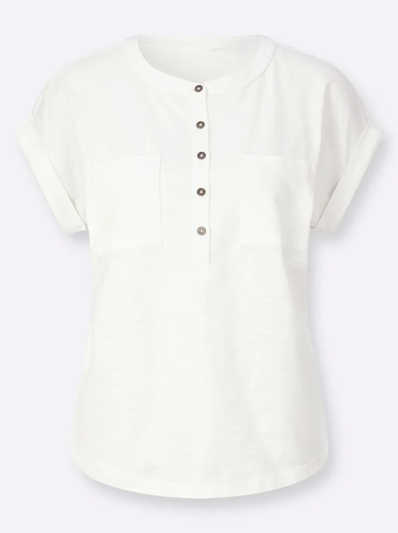 Witt Kurzarmshirt ecru, Ecru, – Produktbild 1 von 2