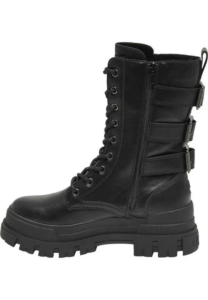 Buffalo Buffalo ASPHA LACE UP BOOT MB - VEGAN NAPPA Stiefel, Schwarz, – Produktbild 5 von 5