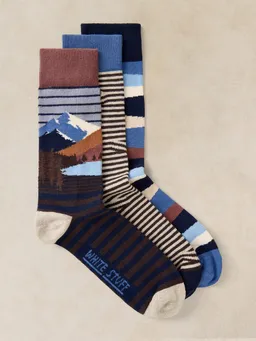 White Stuff 3er Pack Socken Explorer - 41-43 – Produktbild 1 von 1