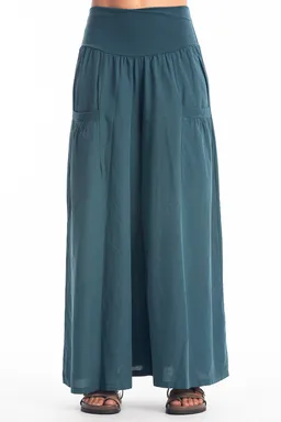 RAVENS VIEW IBIZA RAVENS VIEW IBIZA Damen vegan Rock Hose Funky Ocean Blue – Produktbild 1 von 1