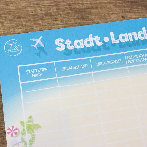 Bow & Hummingbird Bow & Hummingbird Block Stadt, Land, Urlaub – Produktbild 4 von 4