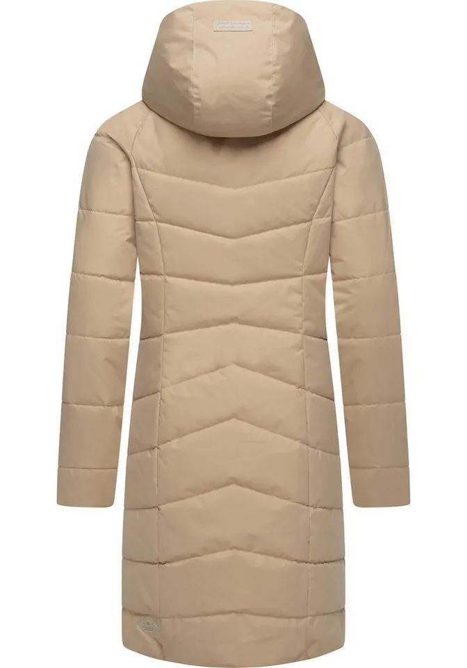 ragwear ragwear Steppmantel Dizzie Coat Wasserdichter Winterparka mit gefütterter Kapuze, Braun, – Produktbild 4 von 4