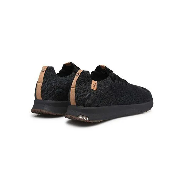 SAOLA SAOLA Sneaker Herren aus Merinowolle - Tsavo 2.0 Men Wool, Black - steel grey, – Produktbild 3 von 4