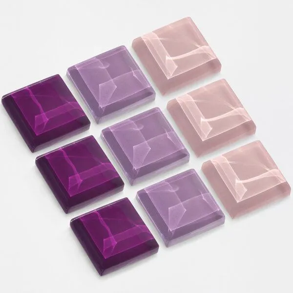 ALEXASCHA ALEXASCHA Magnet Set aus Upcycling Glas • 9 starke Magnete für den Kühlschrank • ideal zum Verschenken, Frühlingsblüte, – Produktbild 1 von 4