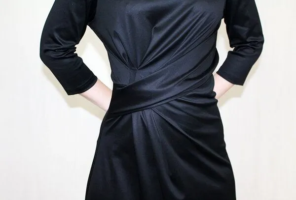 Skrabak Skrabak Jerseykleid Mia aus Bio-Baumwolle, Schwarz, – Produktbild 4 von 4