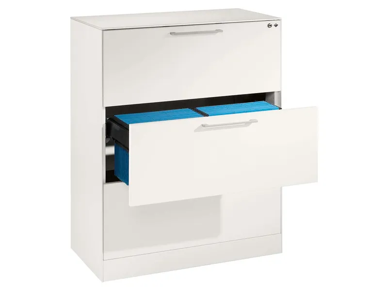 Hängeregistraturschrank "Pureness", Höhe 101 cm (BxT) 80 x 43,5, Weiß, – Produktbild 1 von 1