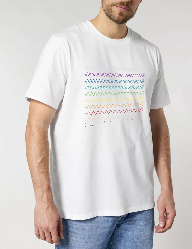 UNIPOLAR UNIPOLAR Science-T-Shirt Physik Modell: Wellenlänge, White, – Produktbild 1 von 1